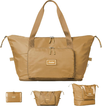Foldable Travel Bag for Women - 40L Weekender Bag with Multiple Pockets - Carry On Expendable Travel Bag