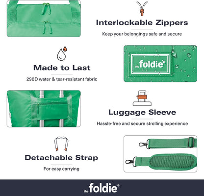 Foldable Travel Bag for Women - 40L Weekender Bag with Multiple Pockets - Carry On Expendable Travel Bag