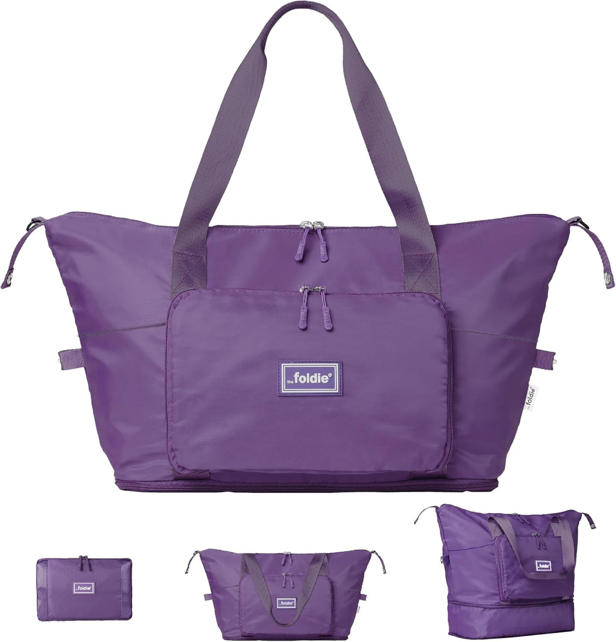 Foldable Travel Bag for Women - 40L Weekender Bag with Multiple Pockets - Carry On Expendable Travel Bag