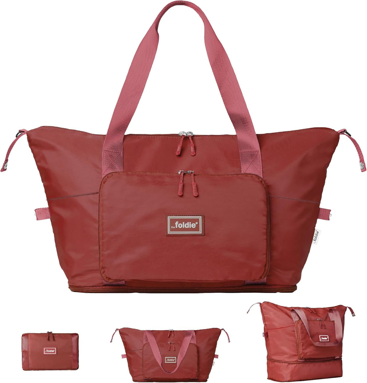 Foldable Travel Bag for Women - 40L Weekender Bag with Multiple Pockets - Carry On Expendable Travel Bag
