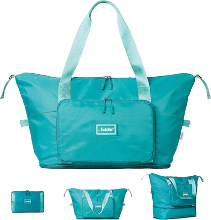 Foldable Travel Bag for Women - 40L Weekender Bag with Multiple Pockets - Carry On Expendable Travel Bag