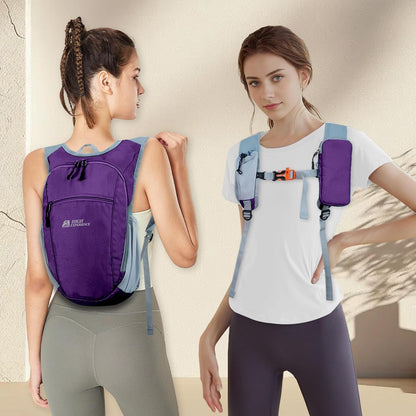 Hiking Backpack 10L/15L Small Daypack Lightweight Packable Travel Foldable Water Resistan for Women Men (White, 10L)