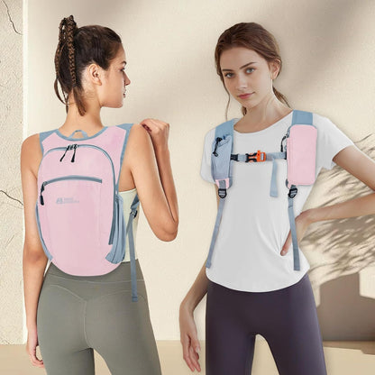 Hiking Backpack 10L/15L Small Daypack Lightweight Packable Travel Foldable Water Resistan for Women Men (White, 10L)