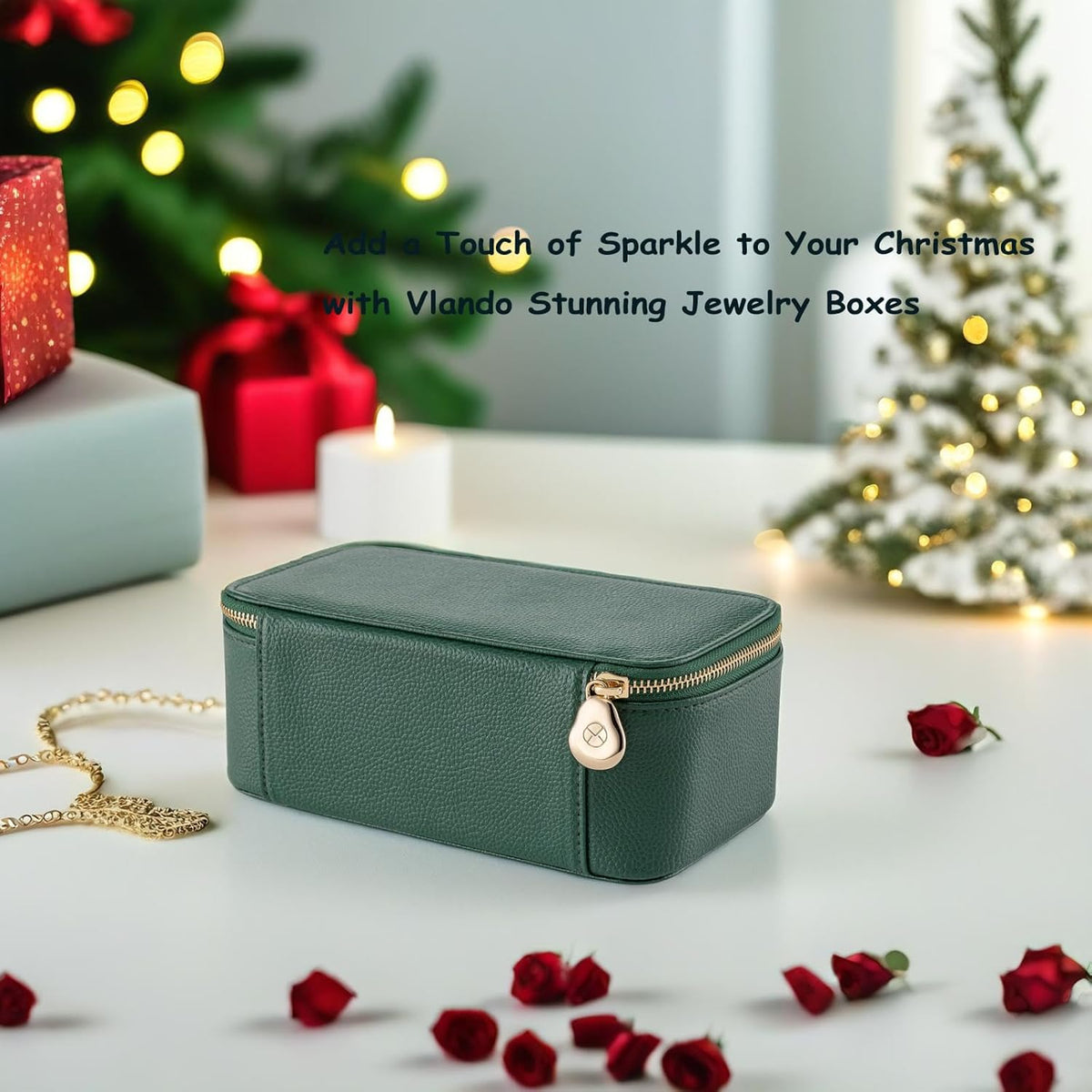 Travel Jewelry Box Organizer – Portable PU Leather Jewelry Case with 6/8/12 Zippered Pouches, Compact Storage for Earrings Rings Necklaces Bracelets, Aqua Blue