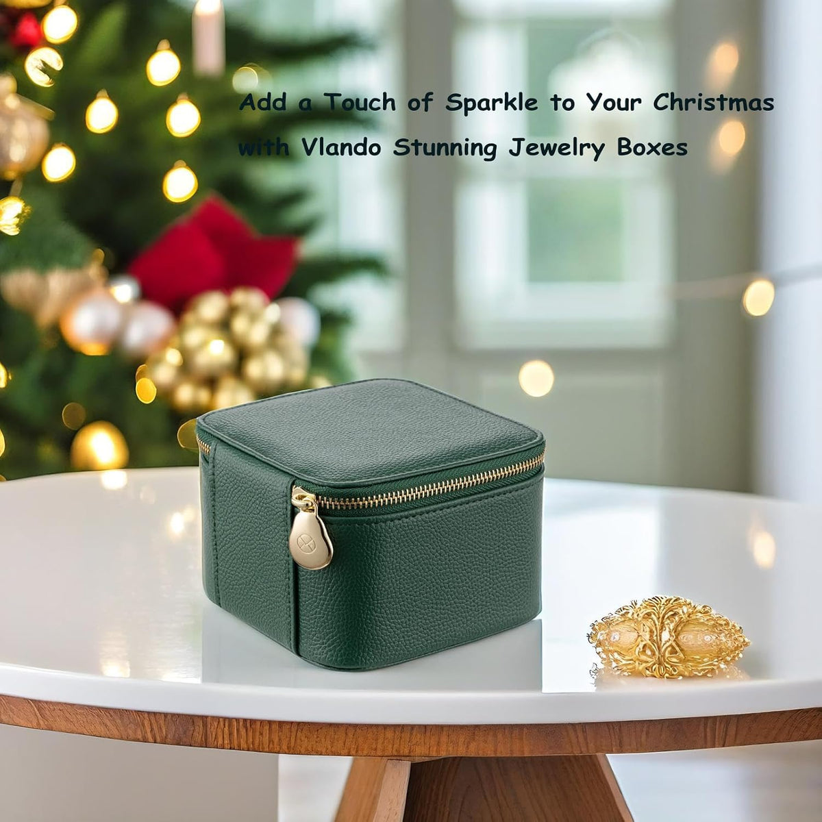Travel Jewelry Box Organizer – Portable PU Leather Jewelry Case with 6/8/12 Zippered Pouches, Compact Storage for Earrings Rings Necklaces Bracelets, Aqua Blue