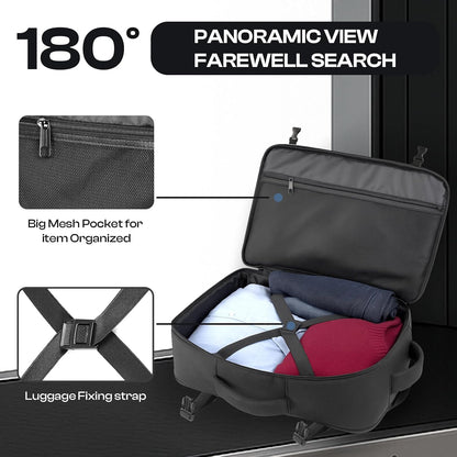 Roomy Travel Backpack, Expandable 40L-50L Carry On Backpack For 17.3" Laptop,TSA Flight Approved Business Travel Backpack w/ Multiple Organizer Pockets for Work,Overnight Trip,College &Daily Commuting