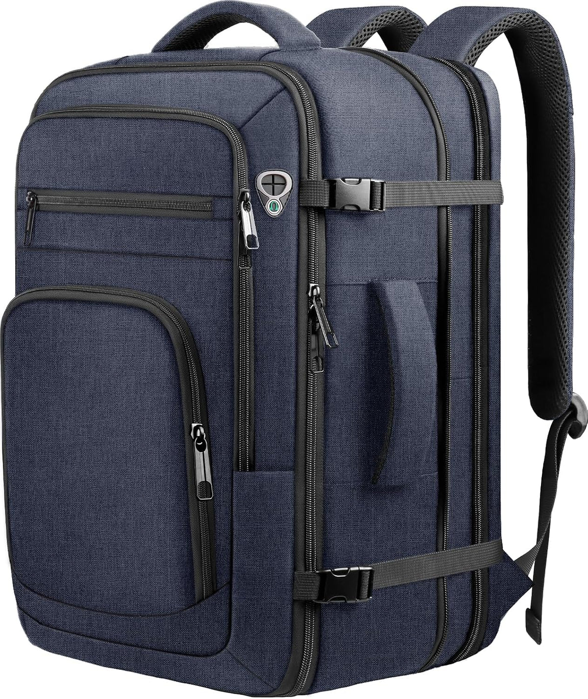 Roomy Travel Backpack, Expandable 40L-50L Carry On Backpack For 17.3" Laptop,TSA Flight Approved Business Travel Backpack w/ Multiple Organizer Pockets for Work,Overnight Trip,College &Daily Commuting