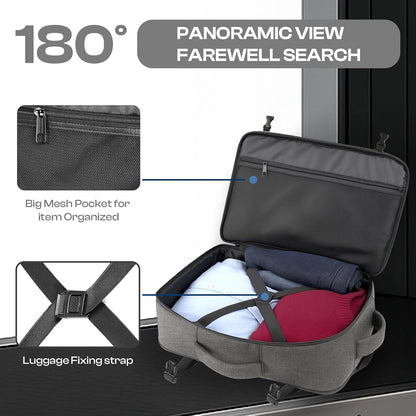 Roomy Travel Backpack, Expandable 40L-50L Carry On Backpack For 17.3" Laptop,TSA Flight Approved Business Travel Backpack w/ Multiple Organizer Pockets for Work,Overnight Trip,College &Daily Commuting