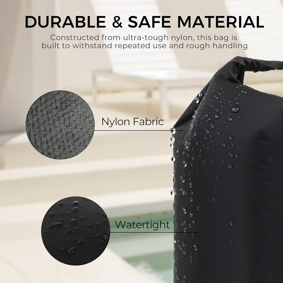 Travel Compression Laundry Bag, Pump-Free Vacuum Space Saver Bag for Dirty Clothes, Reusable Waterproof Wet Dry Bag, Travel Laundry Bag for Luggage, Packing, Suitcase (1 Pcs)(Gray, L)