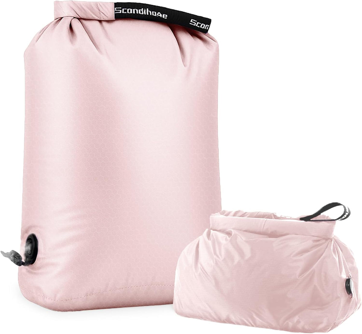 Travel Compression Laundry Bag, Pump-Free Vacuum Space Saver Bag for Dirty Clothes, Reusable Waterproof Wet Dry Bag, Travel Laundry Bag for Luggage, Packing, Suitcase (1 Pcs)(Gray, L)