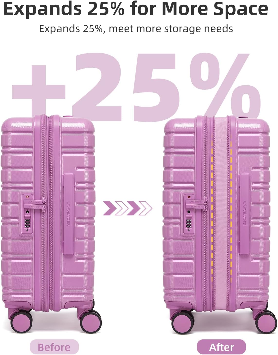 Carry On Luggage 22x14x9 Airline Approved, Suitcases with Wheels | Front Pocket 20Inch Expandable PC+ABS Carry-On Luggage | Front Open Luggage with Spinner Wheels for Women | TSA | Mocha