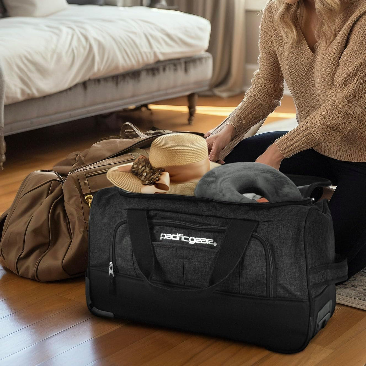 Duffel Bag with Rolling Wheels