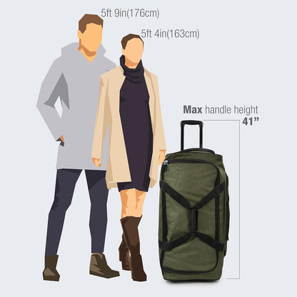 Duffel Bag with Rolling Wheels