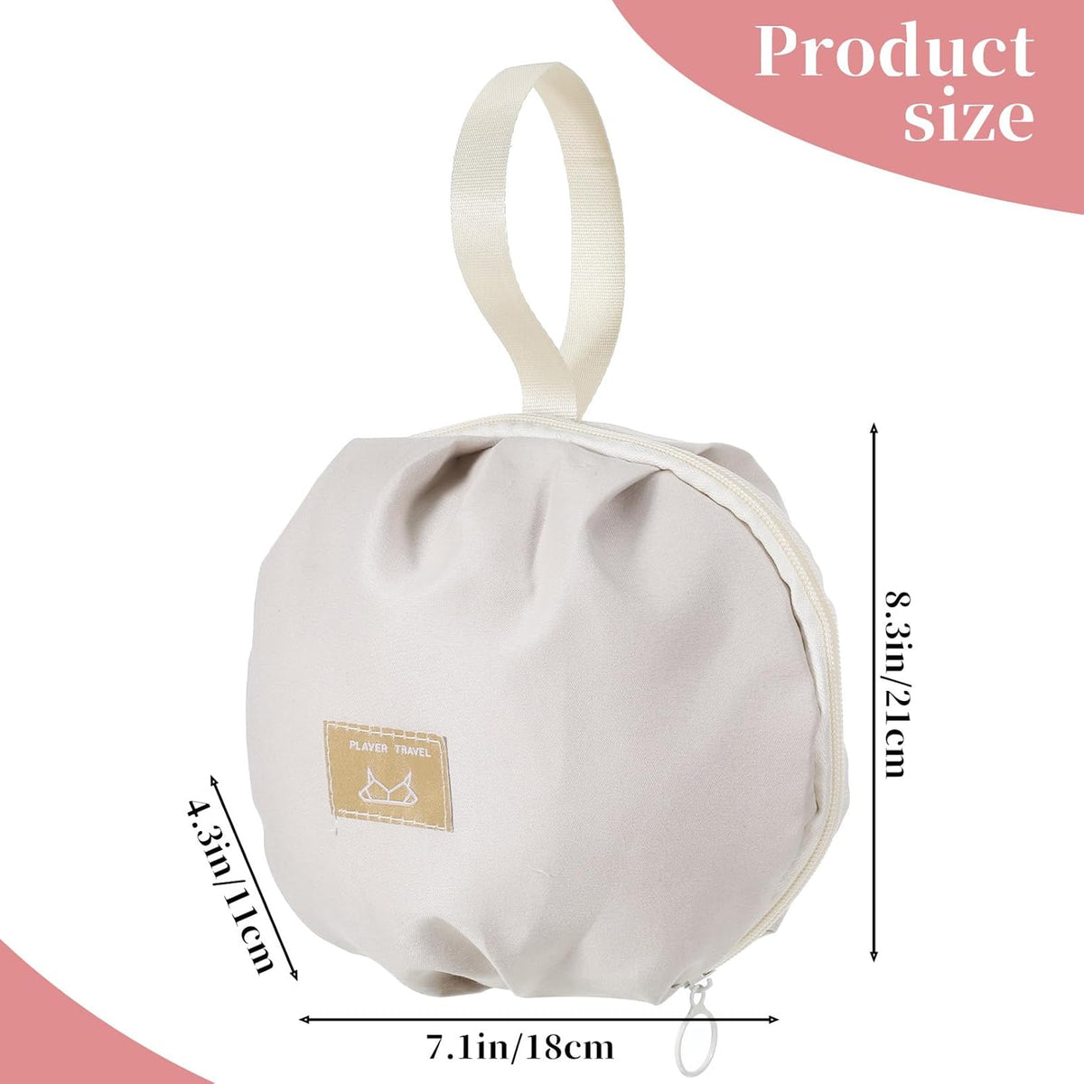 Travel Underwear Organizer Bag Portable Luggage Organizer for Travel Multi-Compartment Lingerie Storage for Clothes Bras and Accessories Ideal Suitcases