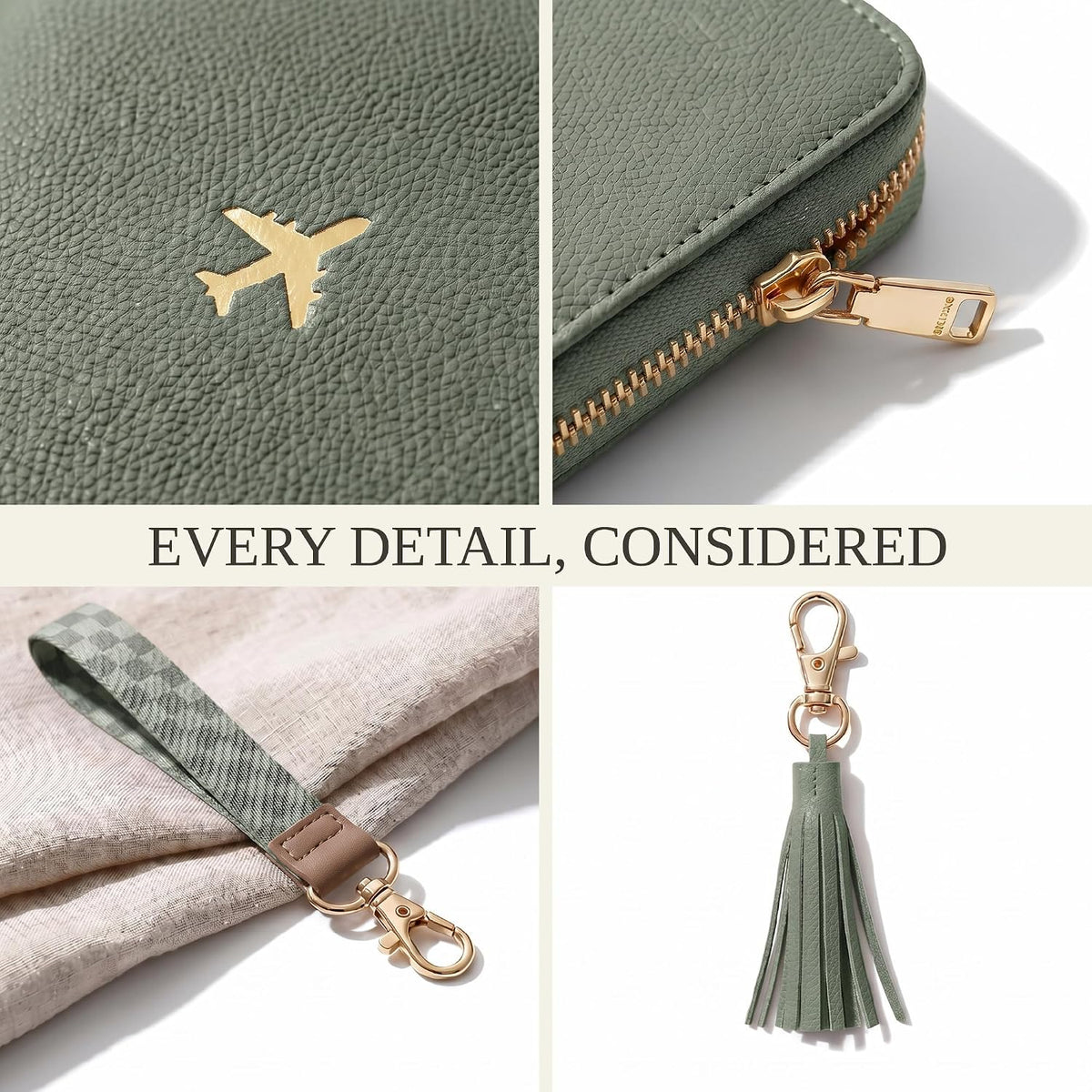 Beautiful Passport Holder And Travel Wallet with Wristlet Strap - All-in-One Organizer for Women with Card Slots and Tassel Keychain - Perfect RFID Blocking Case to Keep Your Documents Safe