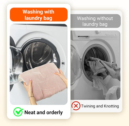 Extra Large Mesh Laundry Bag Heavy Duty Mesh Wash Bag with Drawstring Closure for College, Dorm, Travel, Family and Apartment Dwellers, 27 x 36 Inches, White