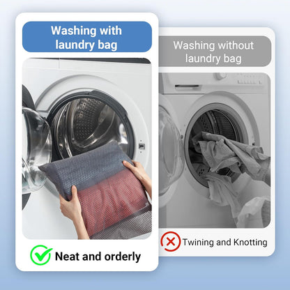 Extra Large Mesh Laundry Bag Heavy Duty Mesh Wash Bag with Drawstring Closure for College, Dorm, Travel, Family and Apartment Dwellers, 27 x 36 Inches, White