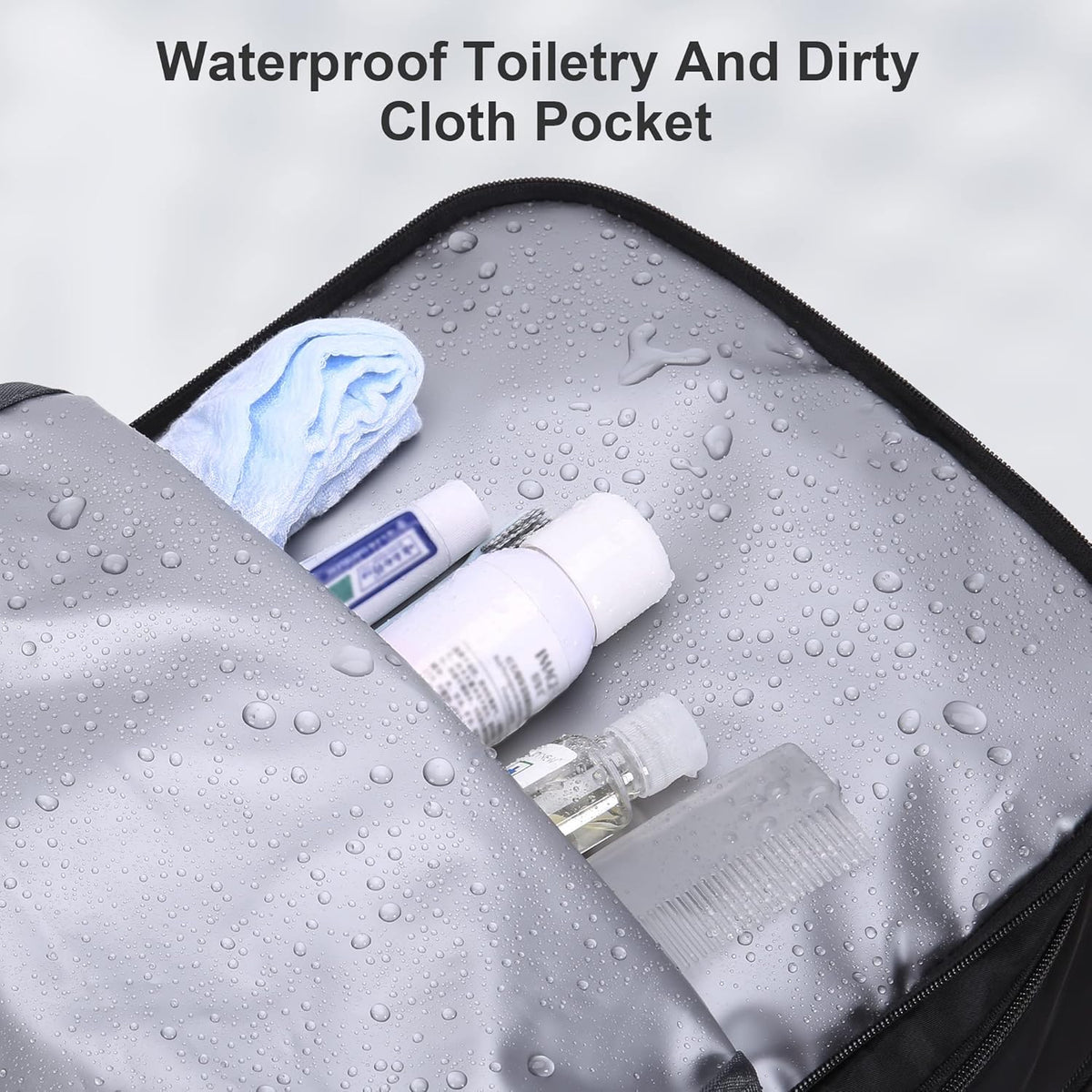 Travel Laptop Backpack for Men Women, Personal Item Carry On Bag | Dry Wet Separation Mochila de Viaje for Weekender Business Hiking Camping