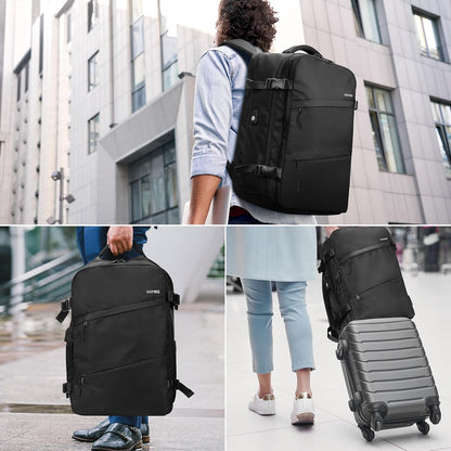 Travel Laptop Backpack for Men Women, Personal Item Carry On Bag | Dry Wet Separation Mochila de Viaje for Weekender Business Hiking Camping