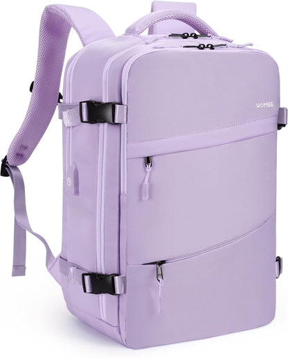 Travel Laptop Backpack for Men Women, Personal Item Carry On Bag | Dry Wet Separation Mochila de Viaje for Weekender Business Hiking Camping
