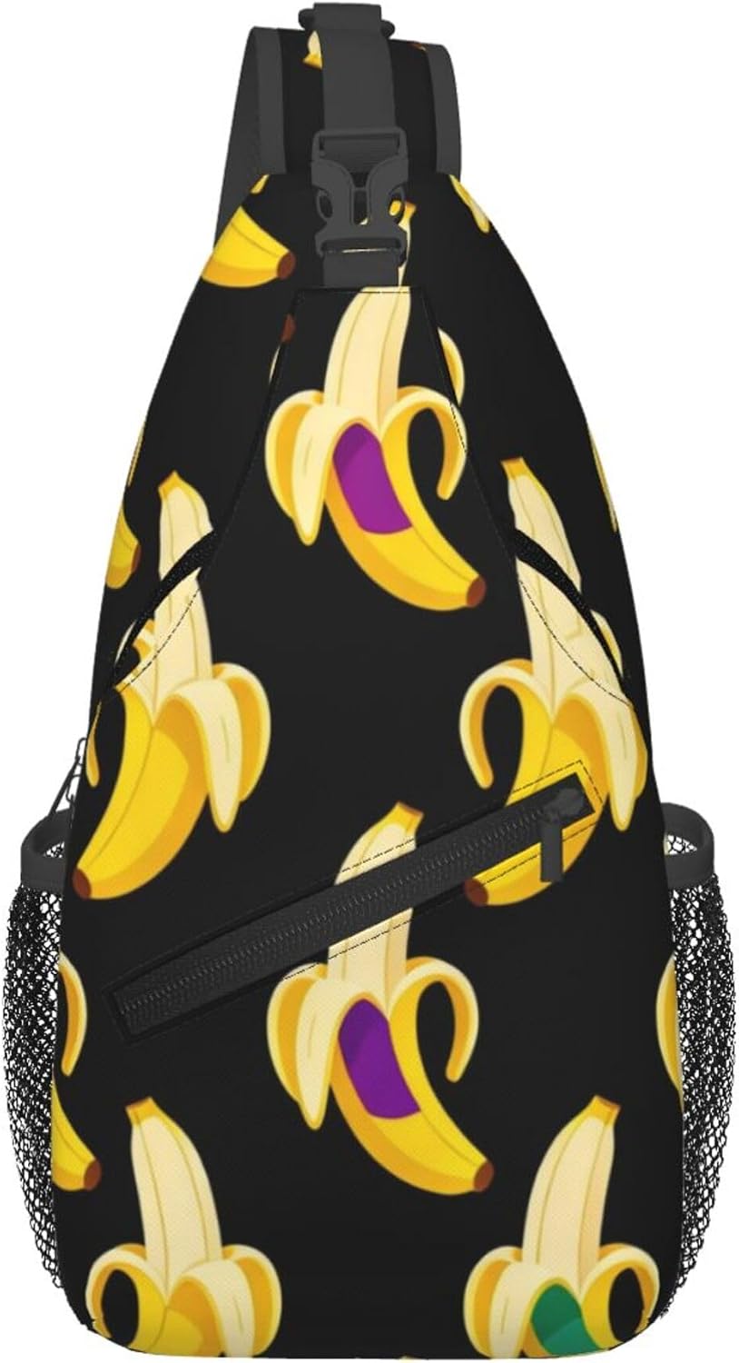 Sling Backpack for Women Men Multipurpose Anti-Theft Gym Bags Sack Daypack Outdoor Backpack Carry On Bag, Lgbt Heart Beat Pride Single Shoulder Messenger Bag