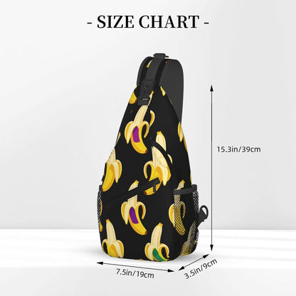 Sling Backpack for Women Men Multipurpose Anti-Theft Gym Bags Sack Daypack Outdoor Backpack Carry On Bag, Lgbt Heart Beat Pride Single Shoulder Messenger Bag