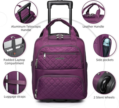 Softside Carry On Luggage, Expandable Carry On Luggage 22x14x9 Airline Approved Underseat Suitcase with Spinner Wheels TSA Lock, Pink (16/20/BP/TB)