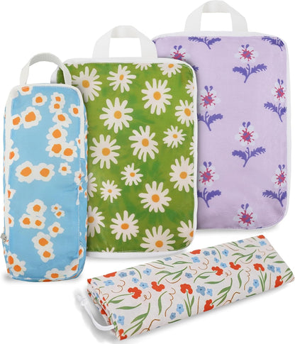 8 Pcs Compression Packing Cubes for Travel, Lightweight Waterproof Luggage Organizer Bags Set, Washable Packaging Cubes for Women Backpack Carry-On Suitcases