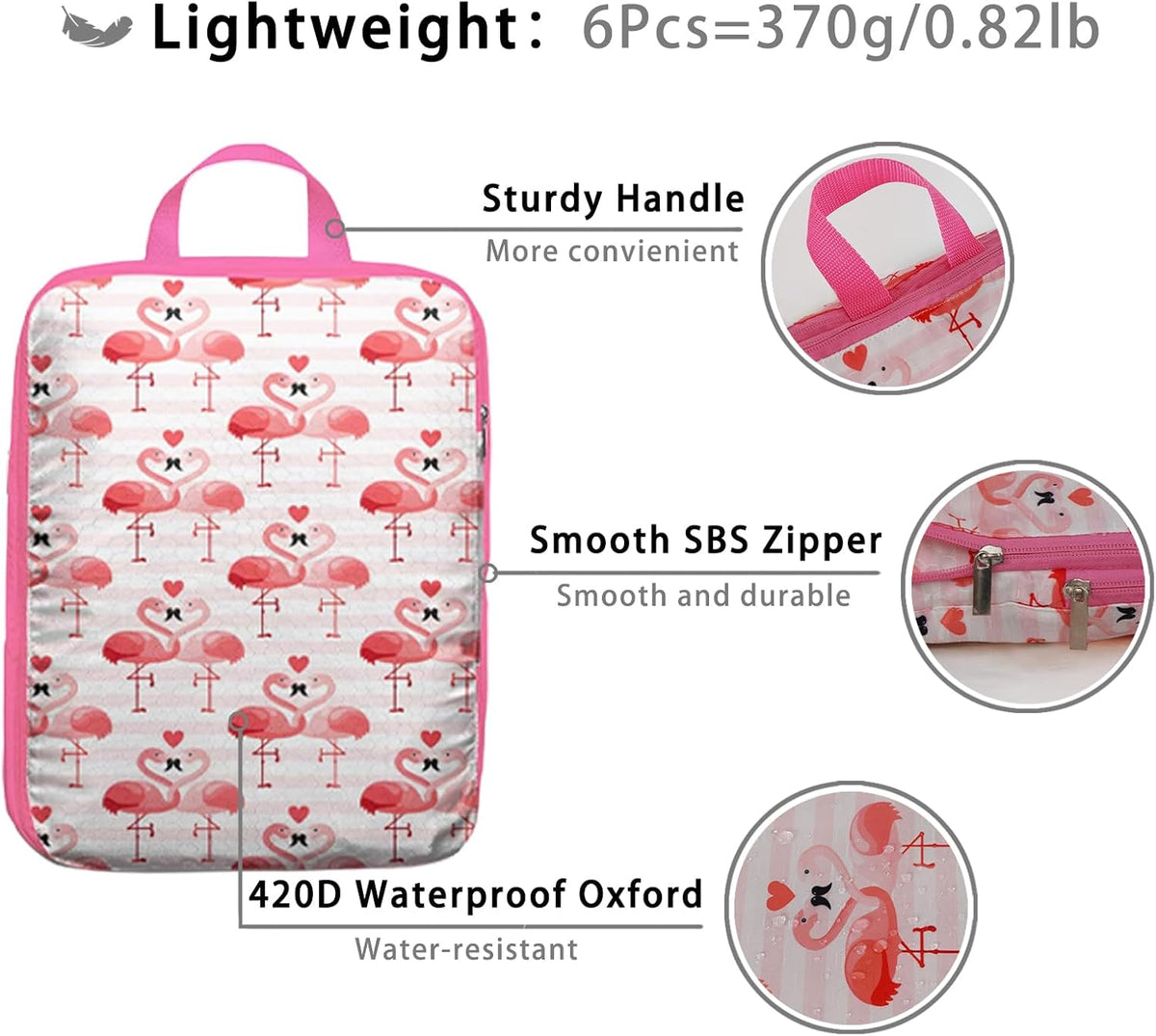 8 Pcs Compression Packing Cubes for Travel, Lightweight Waterproof Luggage Organizer Bags Set, Washable Packaging Cubes for Women Backpack Carry-On Suitcases