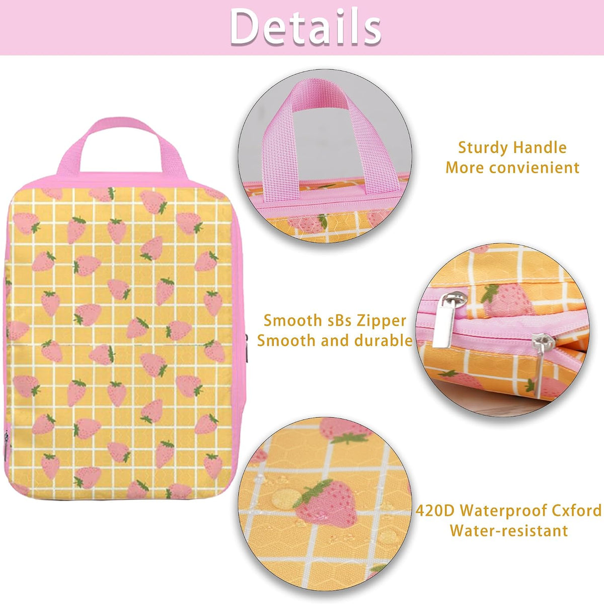 8 Pcs Compression Packing Cubes for Travel, Lightweight Waterproof Luggage Organizer Bags Set, Washable Packaging Cubes for Women Backpack Carry-On Suitcases