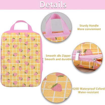 8 Pcs Compression Packing Cubes for Travel, Lightweight Waterproof Luggage Organizer Bags Set, Washable Packaging Cubes for Women Backpack Carry-On Suitcases