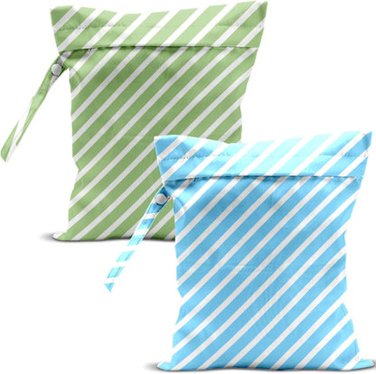 Swimsuit Bag Wet Bags for Travel Reusable Waterproof Dry Bags Diaper Bag Abstract Stripe Wet Bag for Swimsuit Towels Beach Gym 10.2×12.6 Inches