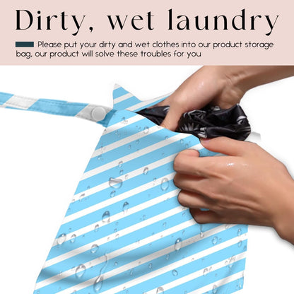 Swimsuit Bag Wet Bags for Travel Reusable Waterproof Dry Bags Diaper Bag Abstract Stripe Wet Bag for Swimsuit Towels Beach Gym 10.2×12.6 Inches