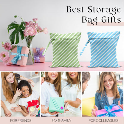Swimsuit Bag Wet Bags for Travel Reusable Waterproof Dry Bags Diaper Bag Abstract Stripe Wet Bag for Swimsuit Towels Beach Gym 10.2×12.6 Inches