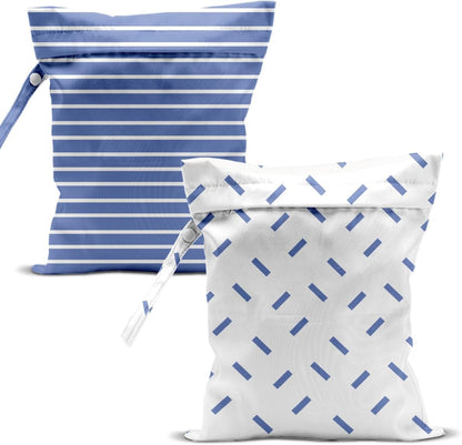 Swimsuit Bag Wet Bags for Travel Reusable Waterproof Dry Bags Diaper Bag Abstract Stripe Wet Bag for Swimsuit Towels Beach Gym 10.2×12.6 Inches