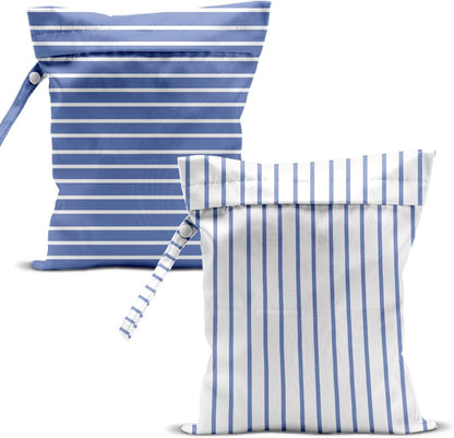 Swimsuit Bag Wet Bags for Travel Reusable Waterproof Dry Bags Diaper Bag Abstract Stripe Wet Bag for Swimsuit Towels Beach Gym 10.2×12.6 Inches