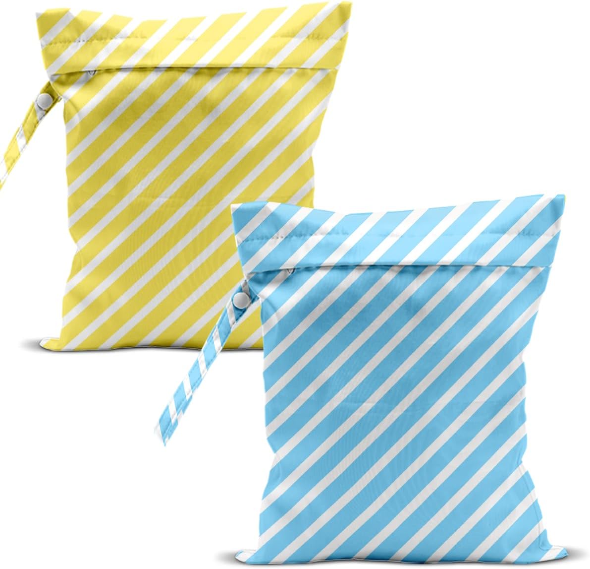 Swimsuit Bag Wet Bags for Travel Reusable Waterproof Dry Bags Diaper Bag Abstract Stripe Wet Bag for Swimsuit Towels Beach Gym 10.2×12.6 Inches