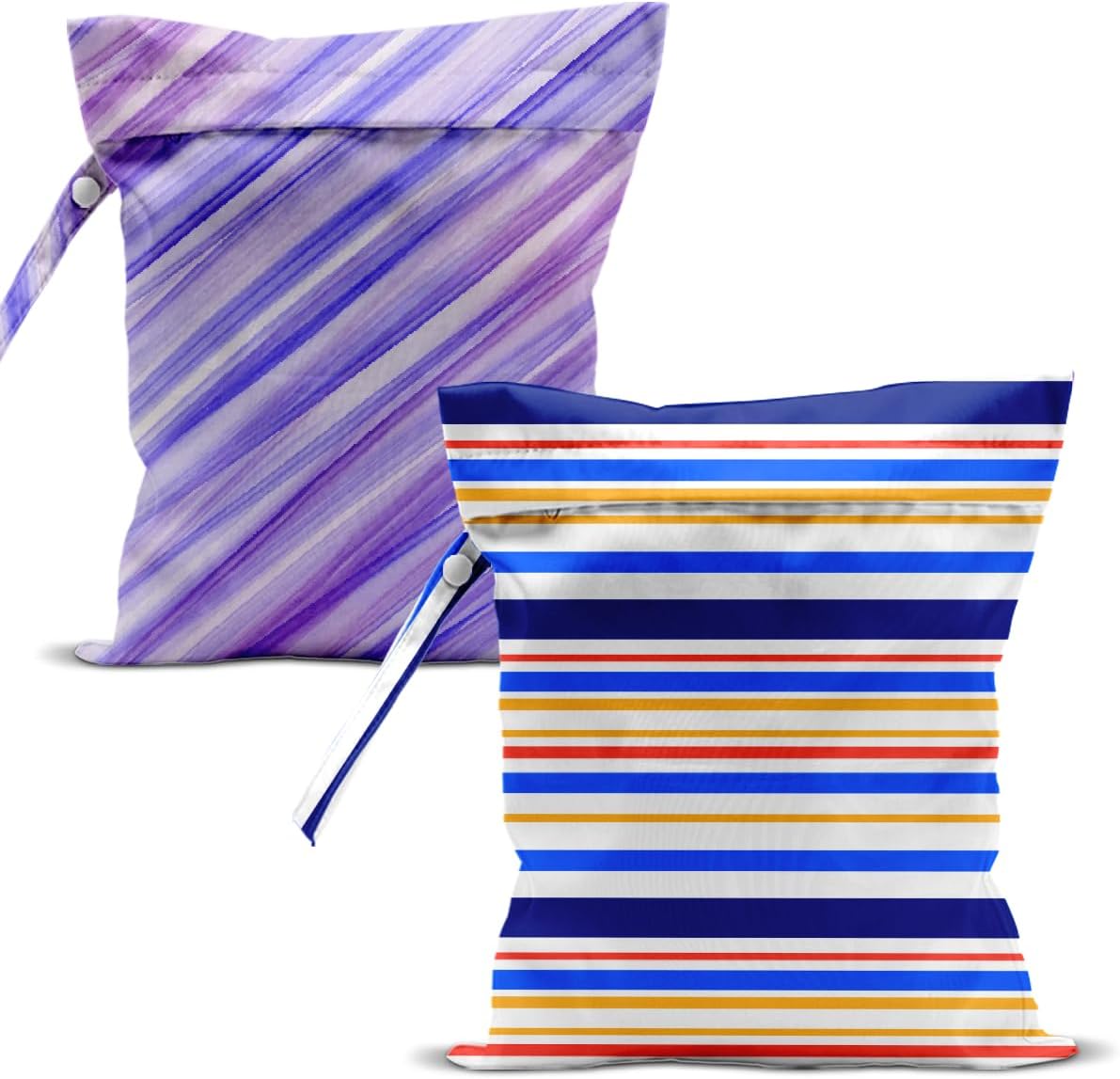 Swimsuit Bag Wet Bags for Travel Reusable Waterproof Dry Bags Diaper Bag Abstract Stripe Wet Bag for Swimsuit Towels Beach Gym 10.2×12.6 Inches