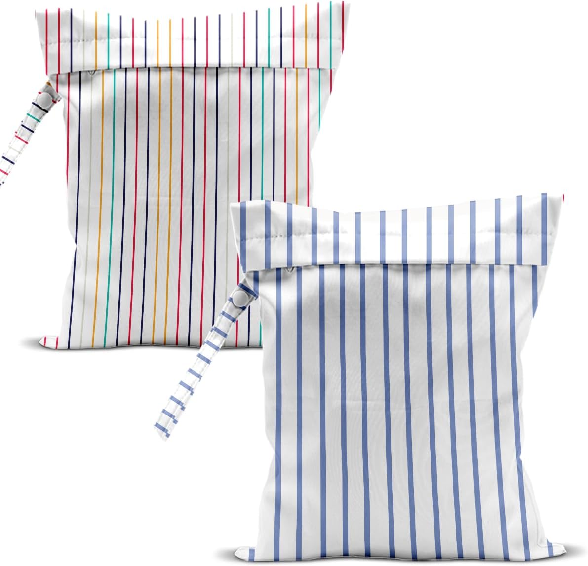 Swimsuit Bag Wet Bags for Travel Reusable Waterproof Dry Bags Diaper Bag Abstract Stripe Wet Bag for Swimsuit Towels Beach Gym 10.2×12.6 Inches