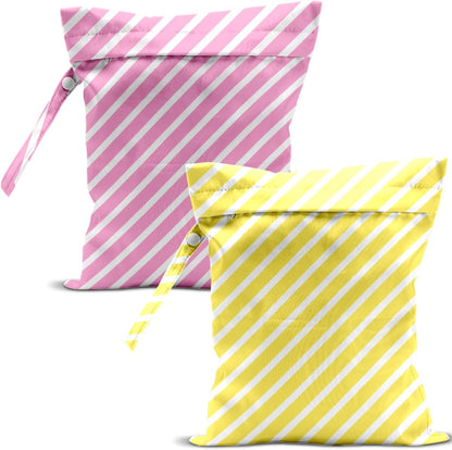 Swimsuit Bag Wet Bags for Travel Reusable Waterproof Dry Bags Diaper Bag Abstract Stripe Wet Bag for Swimsuit Towels Beach Gym 10.2×12.6 Inches