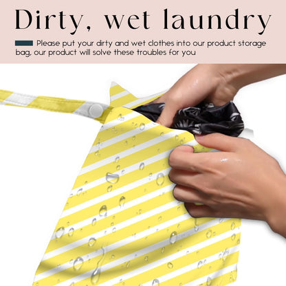Swimsuit Bag Wet Bags for Travel Reusable Waterproof Dry Bags Diaper Bag Abstract Stripe Wet Bag for Swimsuit Towels Beach Gym 10.2×12.6 Inches