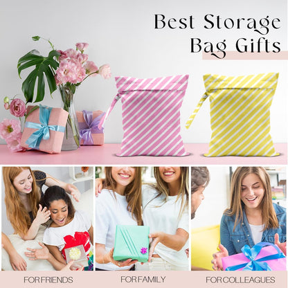 Swimsuit Bag Wet Bags for Travel Reusable Waterproof Dry Bags Diaper Bag Abstract Stripe Wet Bag for Swimsuit Towels Beach Gym 10.2×12.6 Inches