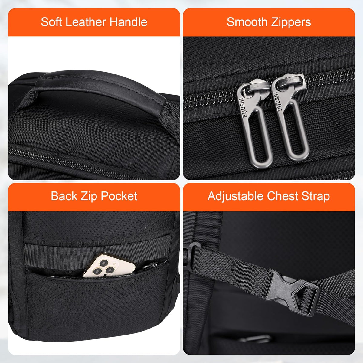 3-In-1 Carry On Travel Backpack for Women Men, Fits 16" Laptop | Convertible Duffel/Shoulder Bag with USB Port, Wet Pocket, TSA-Friendly 180° Opening for Airport/Commute/Daily