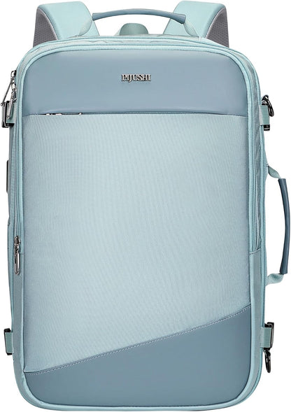 3-In-1 Carry On Travel Backpack for Women Men, Fits 16" Laptop | Convertible Duffel/Shoulder Bag with USB Port, Wet Pocket, TSA-Friendly 180° Opening for Airport/Commute/Daily