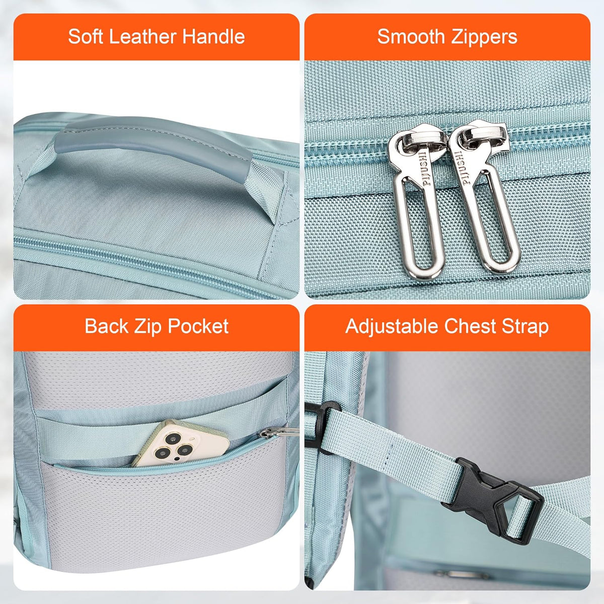 3-In-1 Carry On Travel Backpack for Women Men, Fits 16" Laptop | Convertible Duffel/Shoulder Bag with USB Port, Wet Pocket, TSA-Friendly 180° Opening for Airport/Commute/Daily