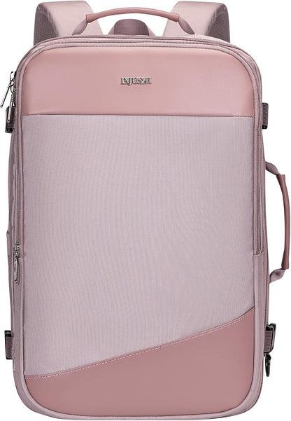 3-In-1 Carry On Travel Backpack for Women Men, Fits 16" Laptop | Convertible Duffel/Shoulder Bag with USB Port, Wet Pocket, TSA-Friendly 180° Opening for Airport/Commute/Daily