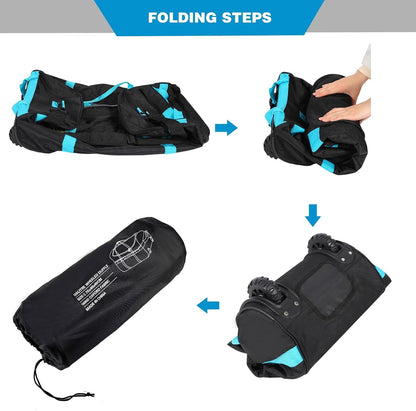 85L/120L/140L Foldable Duffle Bag with Wheels, Large Travel Duffel Bag