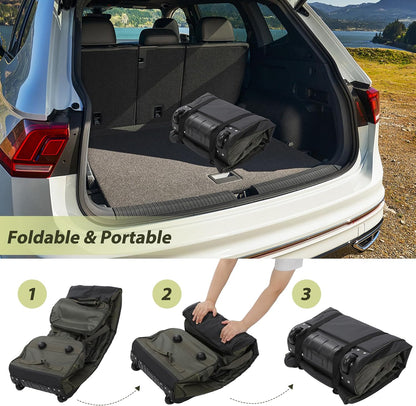 85L/120L/140L Foldable Duffle Bag with Wheels, Large Travel Duffel Bag