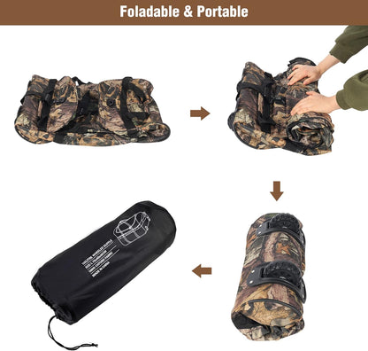 85L/120L/140L Foldable Duffle Bag with Wheels, Large Travel Duffel Bag