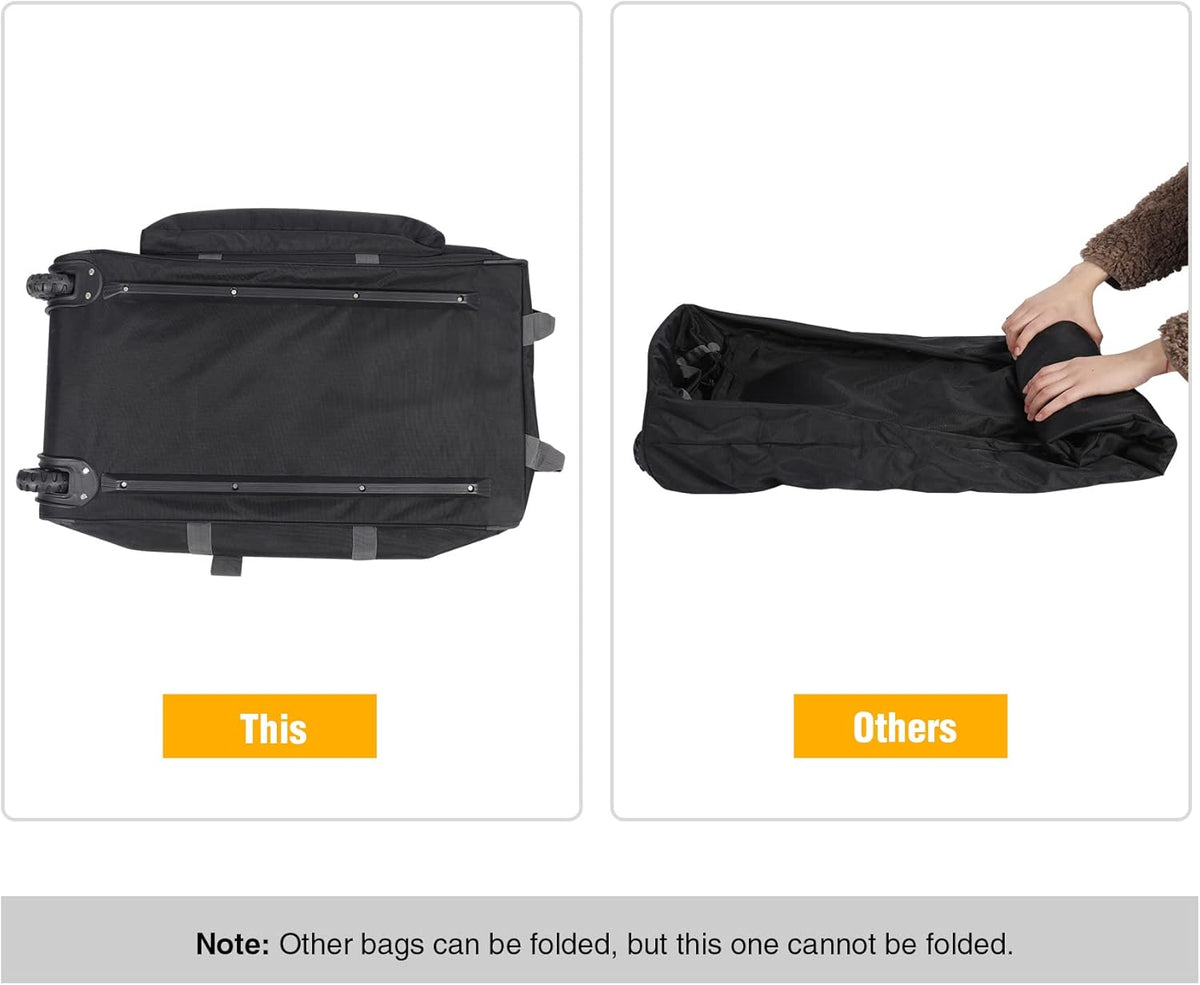 85L/120L/140L Foldable Duffle Bag with Wheels, Large Travel Duffel Bag